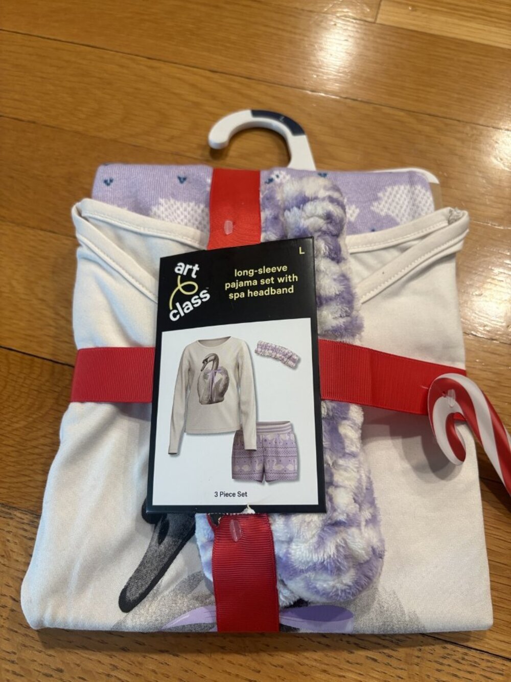 Art class Size Large (L) Long-Sleeve Pajama Set with Spa Headband